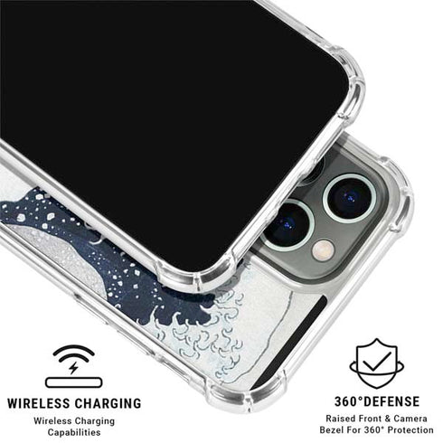 The Great Wave off Kanagawa by Hokusai iPhone 16 Pro Max Clear Case